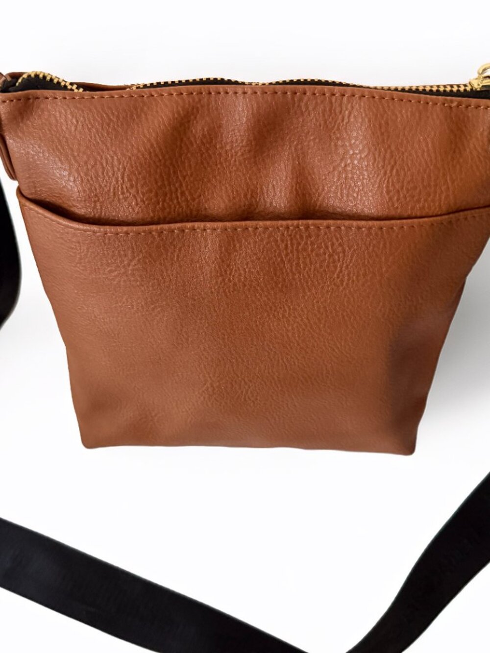 Steve Madden Embossed Faux Leather Brown Crossbody Bag Purse. - Picture 5 of 8